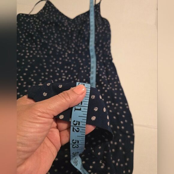 Rails Gabrielle Navy Speckeled Dots Jumpsuit Wide Legs Size M - Picture 8 of 14